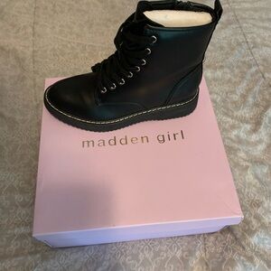 Madden Girl lace up combat boots